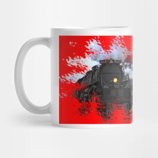 Big Boy 4014 in Ellsworth Kansas with a red frame Mug